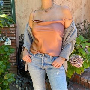 Reformation satin top